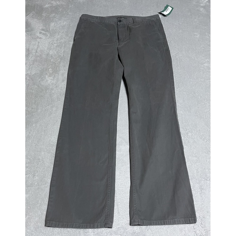 Hawker Rye Mens Essential Wash Garment Dye Relaxed Fit‎ Chino Pants Grey 33x34